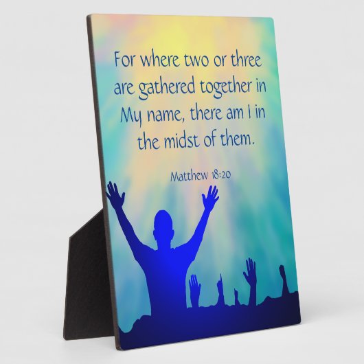 Matthew 18:20 fotoplaat (Zijkant)