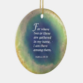 Matthew 18:20 keramisch ornament (Rechts)