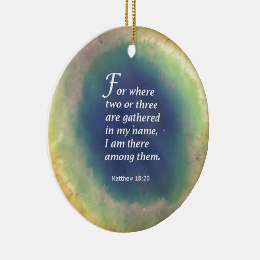 Matthew 18:20 keramisch ornament (Rechts)