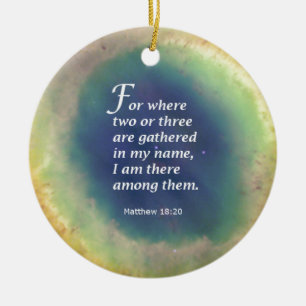 Matthew 18:20 keramisch ornament