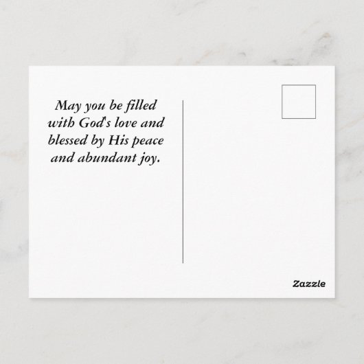 Matthew 18:20 Twee of drie Gather in mijn naam Briefkaart (Achterkant)