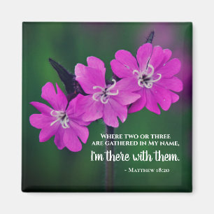 Matthew 18:20 Twee of drie Gather in mijn naam Magneet