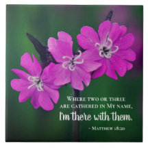 Matthew 18:20 Twee of drie Gather in mijn naam