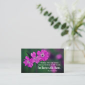 Matthew 18:20 Twee of drie Gather in mijn naam Visitekaartje (Staand voorkant)