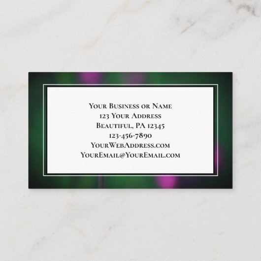 Matthew 18:20 Twee of drie Gather in mijn naam Visitekaartje (Achterkant)