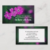 Matthew 18:20 Twee of drie Gather in mijn naam Visitekaartje (Voorkant / Achterkant)