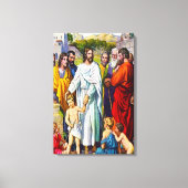 Matthew 19:13-15 Kleine kinderen komen naar Jezus Canvas Afdruk (Voorkant)