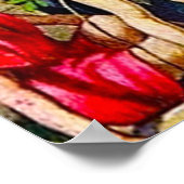 Matthew 19:13-15 Kleine kinderen komen naar Jezus Poster (Hoek)