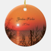 Matthew 19:26 met God alle bijbels Kerstmis Keramisch Ornament (Achterkant)