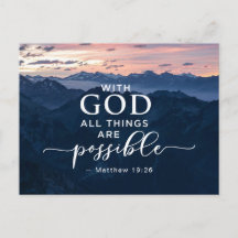 Matthew 19:26 met God alles is mogelijk