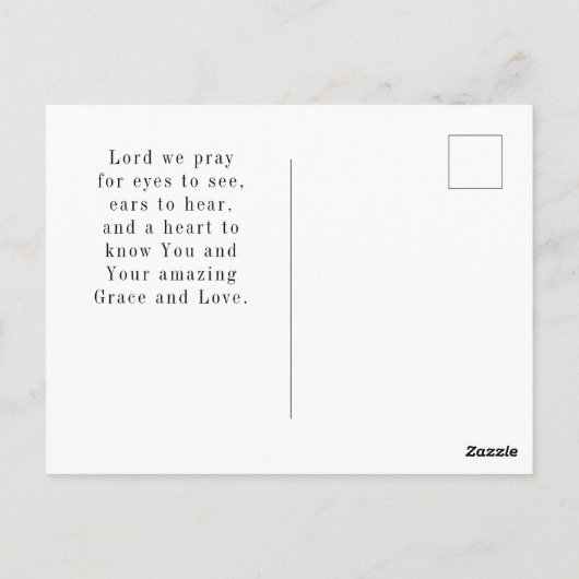 Matthew 19:26 met God alles is mogelijk Briefkaart (Achterkant)