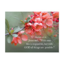 Matthew 19:26 met GOD Alles is mogelijk
