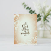 Matthew 19:26 met God alles is mogelijk Briefkaart (Staand voorkant)