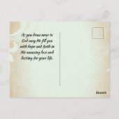 Matthew 19:26 met God alles is mogelijk Briefkaart (Achterkant)