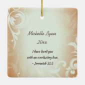 Matthew 19:26 met God alles is mogelijk Keramisch Ornament (Achterkant)