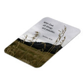 Matthew 19:26 met God, alles is mogelijk Magneet (Linkerzijde)