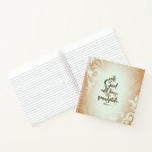 Matthew 19:26 met God alles is mogelijk Notitieboek (Binnen)