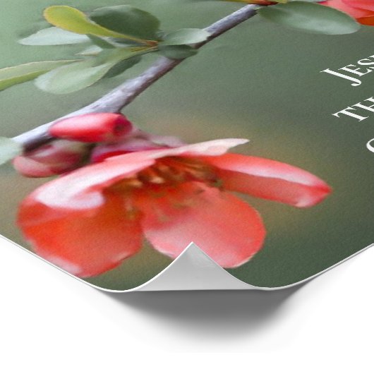 Matthew 19:26 met GOD Alles is mogelijk Poster (Hoek)