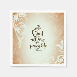 Matthew 19:26 met God alles is mogelijk Servet