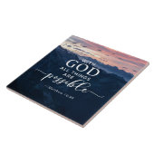 Matthew 19:26 met God alles is mogelijk Tegeltje (Zijkant)