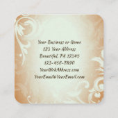 Matthew 19:26 met God alles is mogelijk Vierkante Visitekaartje (Achterkant)