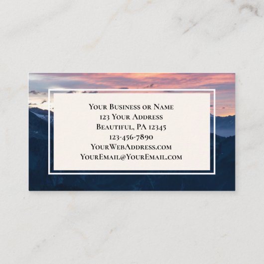 Matthew 19:26 met God alles is mogelijk Visitekaartje (Achterkant)