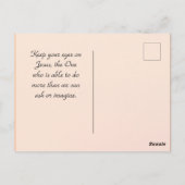 Matthew 19:26 Met God zijn alles mogelijk Briefkaart (Achterkant)