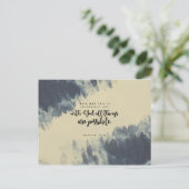 Matthew 19:26 - Met God zijn alles mogelijk Briefkaart (Staand voorkant)