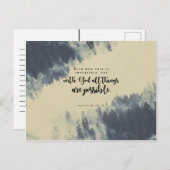 Matthew 19:26 - Met God zijn alles mogelijk Briefkaart (Voorkant / Achterkant)