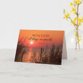 Matthew 19:26 Met God zijn alles mogelijk Kaart (Gele Bloem)