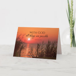 Matthew 19:26 Met God zijn alles mogelijk Kaart