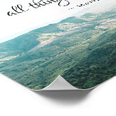 Matthew 19:26 Met God zijn alles mogelijk Poster (Hoek)