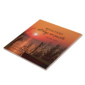 Matthew 19:26 Met God zijn alles mogelijk Tegeltje (Zijkant)