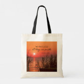 Matthew 19:26 Met God zijn alles mogelijk Tote Bag (Achterkant)