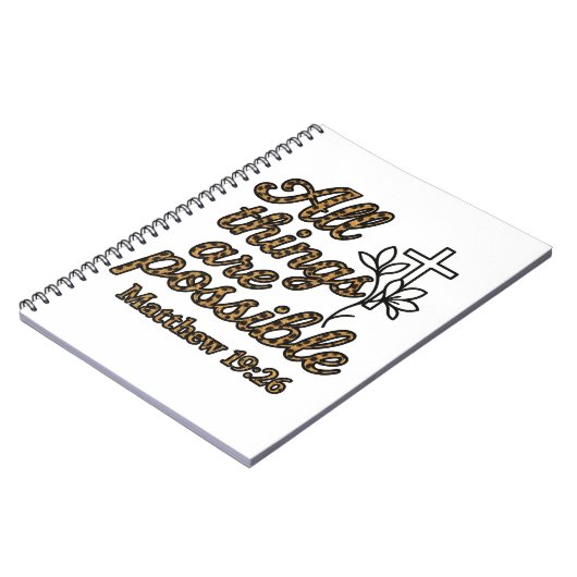 Matthew 19:26 notitieboek (Linkerzijde)