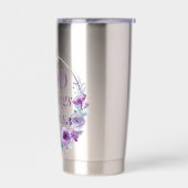 Matthew 19:26 Possible with God Purple Floral Geïsoleerde Drinkbeker (Links)