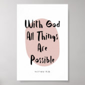 Matthew 19:26 poster (Voorkant)