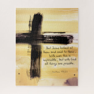 Matthew 19 26 Puzzle Legpuzzel