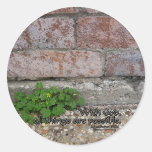 Matthew 19:26 ronde sticker