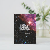 Matthew 21:22 briefkaart (Staand voorkant)