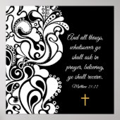 Matthew 21:22 poster (Voorkant)