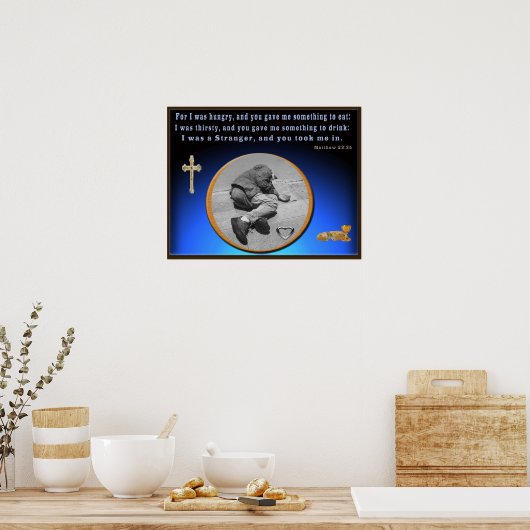 Matthew 22:35 poster (Keuken)