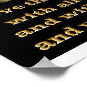 Matthew 22:37 Christelijke kunstbrug Poster (Hoek)