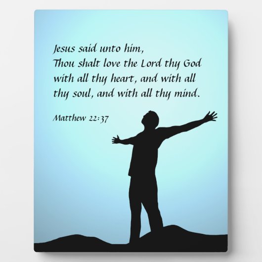 Matthew 22:37 fotoplaat (Voorkant)