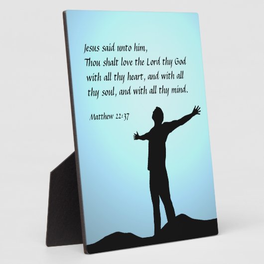 Matthew 22:37 fotoplaat (Zijkant)