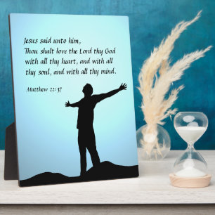 Matthew 22:37 fotoplaat