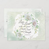 Matthew 22:37 hou van de Heer met al je hart Briefkaart (Voorkant / Achterkant)