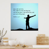 Matthew 22:37 poster (Keuken)