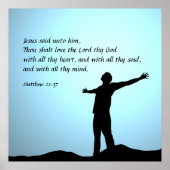 Matthew 22:37 poster (Voorkant)