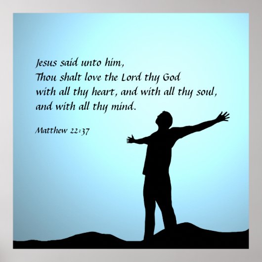 Matthew 22:37 poster (Voorkant)